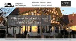 Desktop Screenshot of landgasthaus-lamm.de