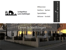 Tablet Screenshot of landgasthaus-lamm.de